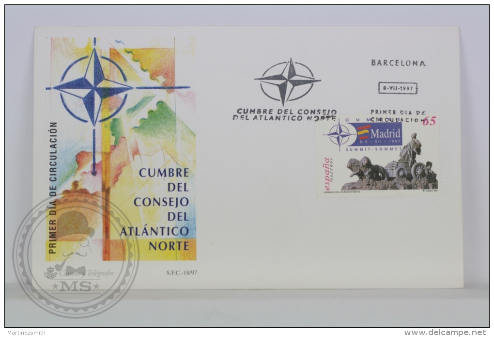 FDC 1997 Barcelona - The North Atlantic Treaty Organization NATO - Militares