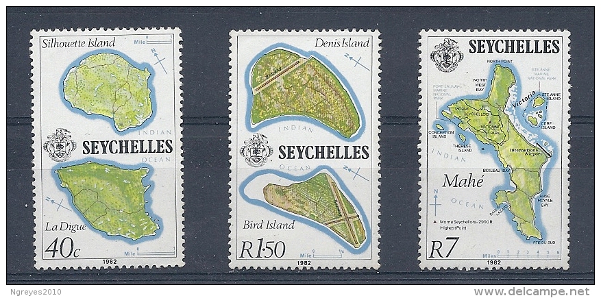 140016283  SEYCHELLES YVERT  Nº  408/409/501  **/MNH - Seychellen (...-1976)