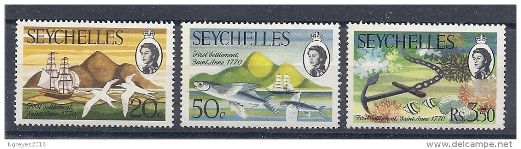 140016287  SEYCHELLES YVERT  Nº  267/268/270  **/MNH - Seychellen (...-1976)