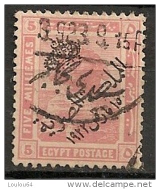 Timbres - Afrique - Egypte - 1915-1921 - 5 Millièmes - - 1915-1921 Protectorat Britannique