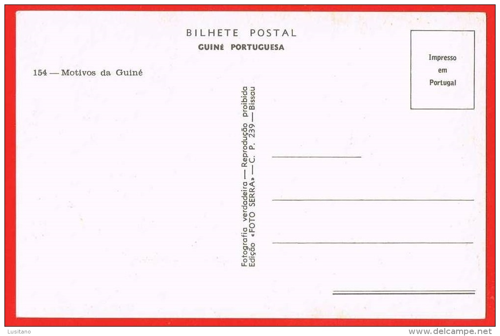 Guine Portuguesa Guinea 9 X 14cms - Aspectos Diversos ( 2 Scans ) Guinee Bissau - Guinea-Bissau