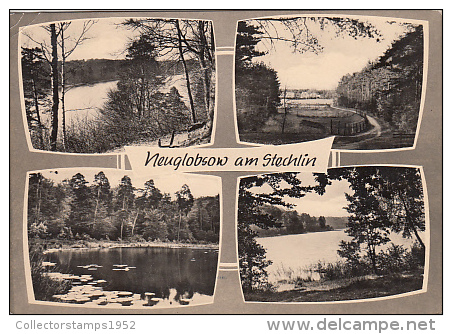 5469- NEUGLOBSOW- NATURAL PARK, LAKE, WATER LILIES, POSTCARD - Neuglobsow