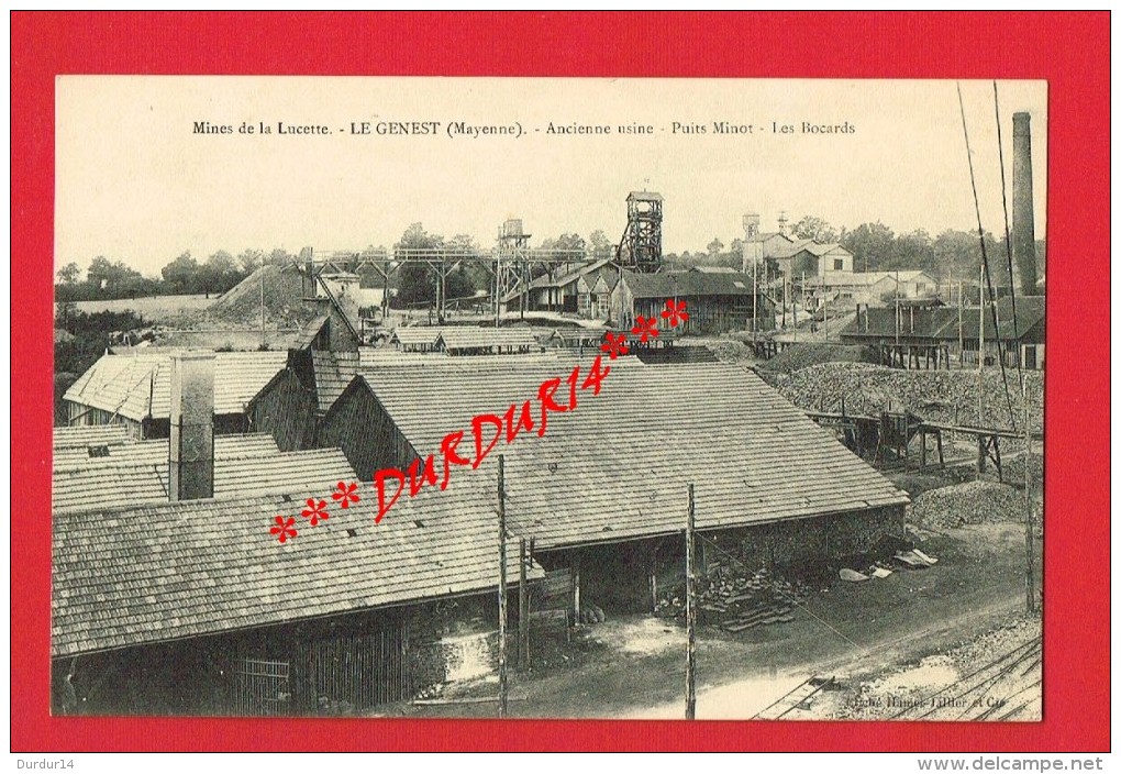 Mayenne - LE GENEST - Mines (d´or) De La Lucette - Ancienne Usine - Puits Minot ..... - Le Genest Saint Isle