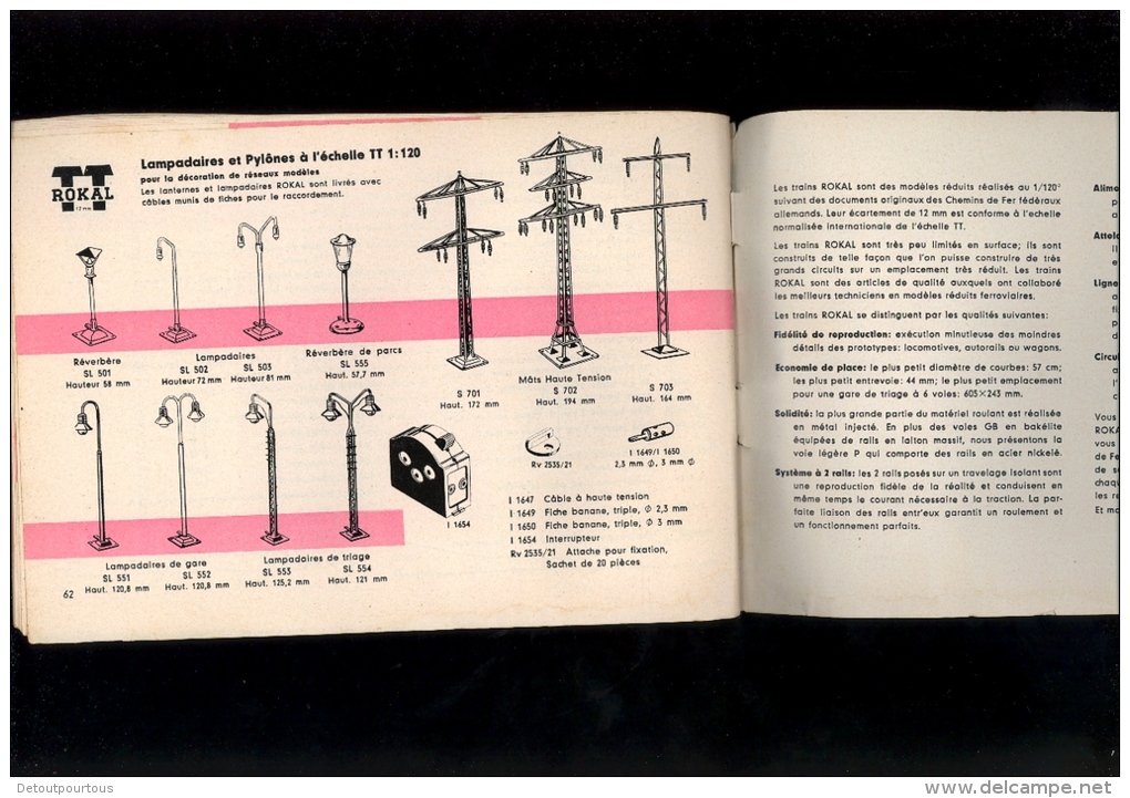 Catalogue ROKAL TT 12mm catalog N scale miniature train railways  Germany ZUG ModellBahn