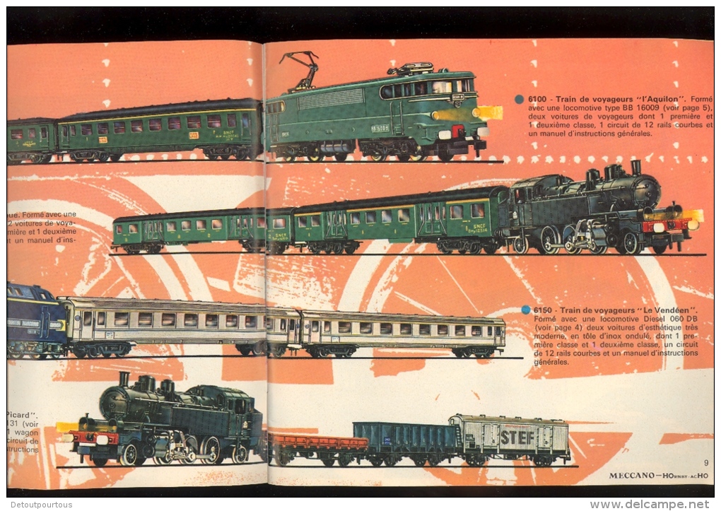 Catalogue HORNBY ACHO MECCANO TRIANG France 1964 HO Scale Miniature Train Railways   ZUG ModellBahn - Other & Unclassified