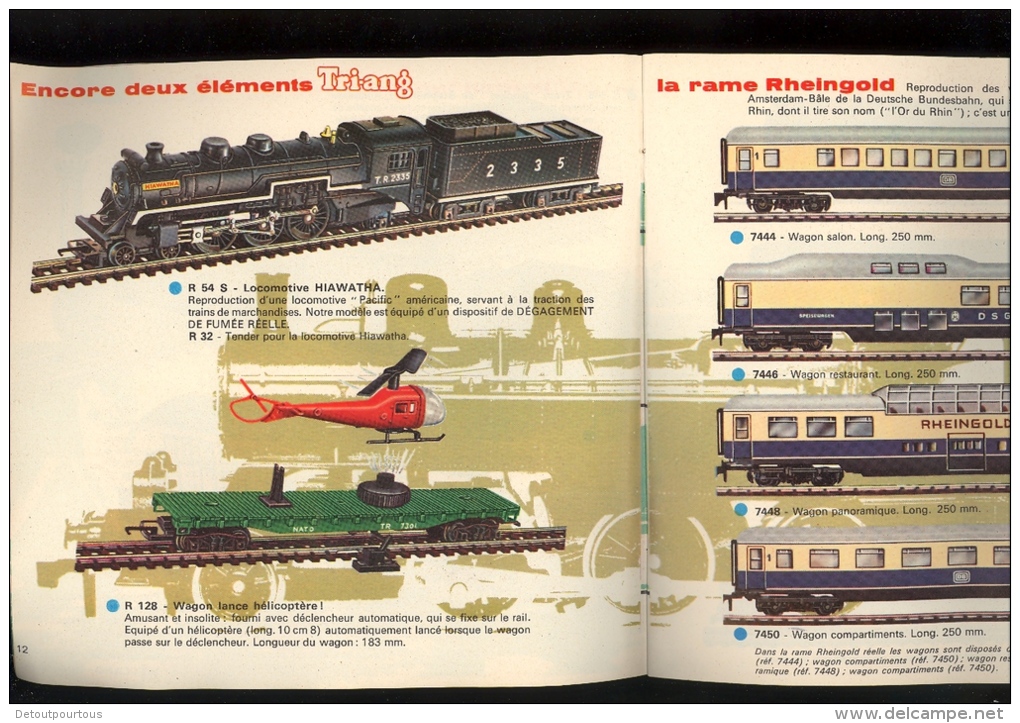 Catalogue HORNBY ACHO MECCANO TRIANG France 1964 HO scale miniature train railways   ZUG ModellBahn