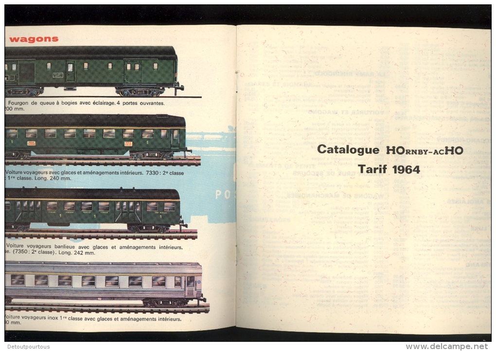 Catalogue HORNBY ACHO MECCANO TRIANG France 1964 HO scale miniature train railways   ZUG ModellBahn