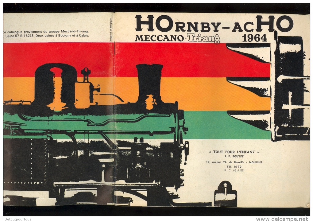 Catalogue HORNBY ACHO MECCANO TRIANG France 1964 HO scale miniature train railways   ZUG ModellBahn