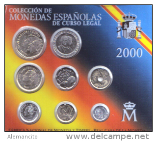 ESPAÑA COLECCION DE LAS ULTIMAS PESETAS DE CURSO LEGAL AÑO 2001 - Sets Sin Usar &  Sets De Prueba