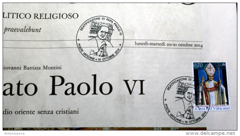 VATICANO 2014 - EXTRAORDINARY COPIE NEWSPAPER "OSSERVATORE ROMANO" BEATIFICATION POPE PAUL VI - Prime Edizioni