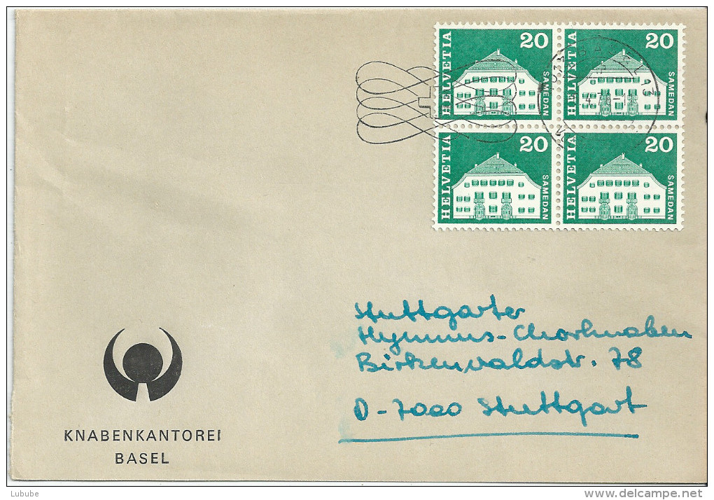 Motiv Brief  "Knabenkantorei Basel"              1970 - Brieven En Documenten