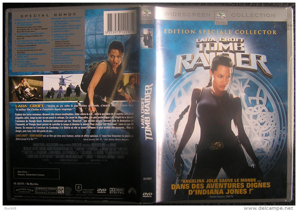 DVD Video : TOMB RAIDER Edition Spéciale Collector Avec Angelina JOLIE - Action, Aventure