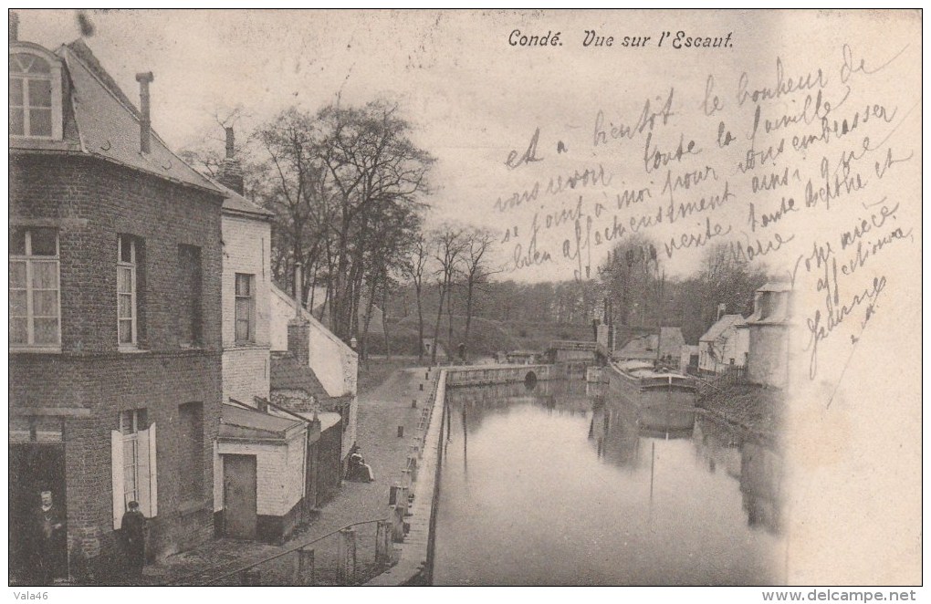 CONDE SUR L'ESCAUT (Nord) - Vue Sur L'Escaut - Conde Sur Escaut