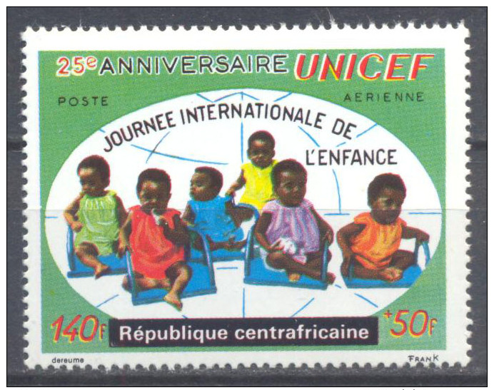 Centrafricaine République Poste Aérienne YT N°97 UNICEF Neuf/charnière * - Centrafricaine (République)