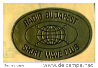 RADIO BUDAPEST SHORT WAVE CLUB ADESIVO - Andere & Zonder Classificatie