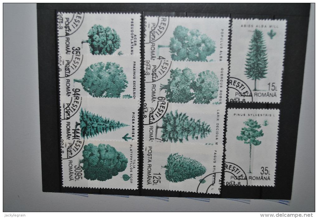 Roumanie 1994 Arbres Série Complète Oblitérés - Used Stamps