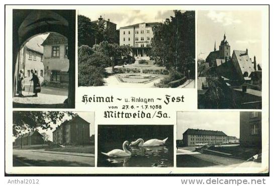 Mittweida Mehrbild Vom Heimatfest 27.6. - 1.7.1958 - Gelaufen 31.7.1960 - Mittweida