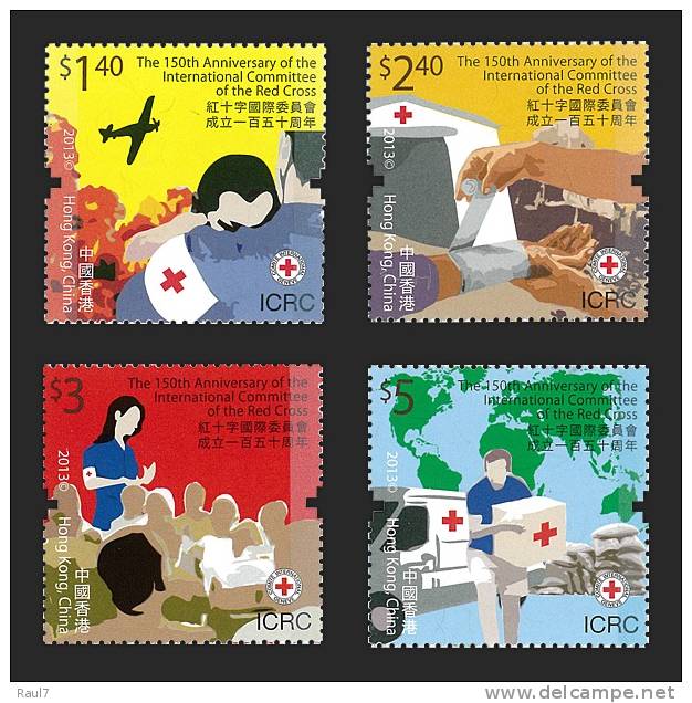 HONG KONG 2013 - Croix Rouge, 150e Ann Croix Rouge De Hong Kong // 4V Neufs // MNH - Unused Stamps