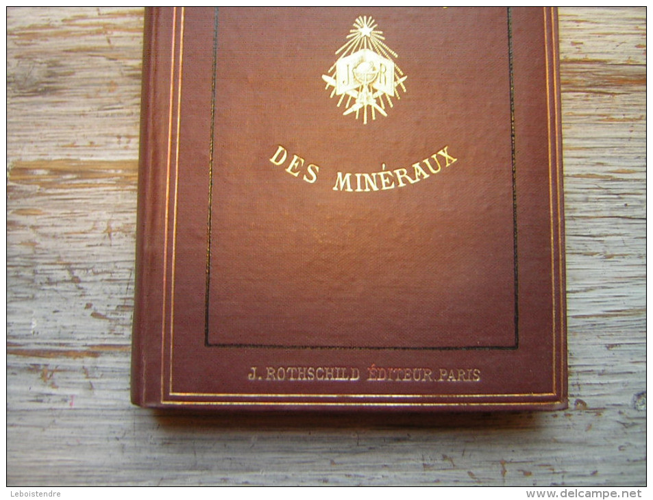 LIVRE   DETERMINATION PRATIQUE  DES MINERAUX  F DE KOBELL   GUIDE PRATIQUE  J ROTHSCHILD EDITEUR  1879 - 1801-1900