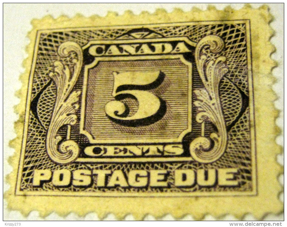 Canada 1906 Postage Due 5c - Used - Port Dû (Taxe)