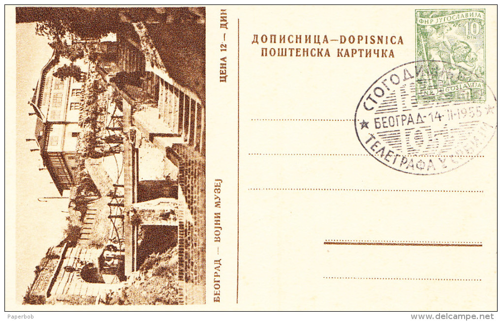 PS BEOGRAD,SPECIAL CANCEL-100 YEARS OF TELEGRAPH IN SERBIA - Entiers Postaux