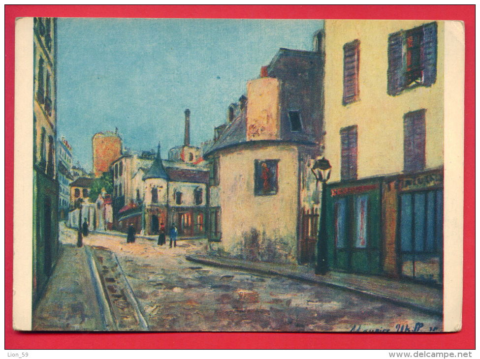 155442 / France Art Maurice (Valadon) Utrillo - THE ROAD MONT-CENIS , LA RUE DU MONT-CENIS  18e Arrondissement De Paris - Utrillo