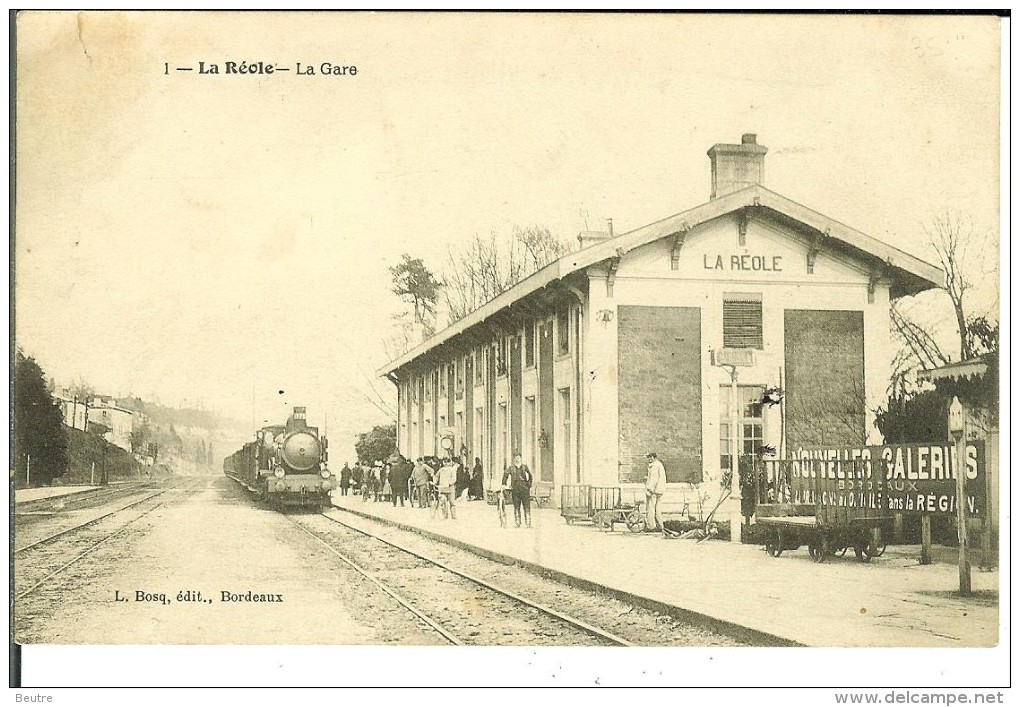 CPA LA REOLE  LA GARE 10974 - La Réole