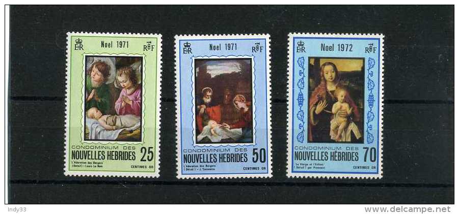 - NOUVELLES HEBRIDES 1960/80 . TIMBRES DE 1971/72 . NEUFS SANS CHARNIERE . - Ongebruikt