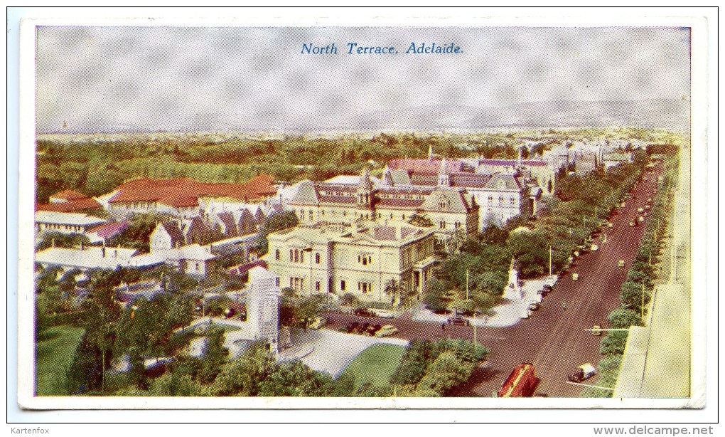 Adelaide, North Terrace, 19.9.1958, Stamps - Adelaide