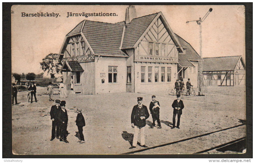 DB2837 -  SWEDEN - BARSEBÄCKSBY - JÄRNVÄGSSTATIONEN - RAILWAY STATION - Suède