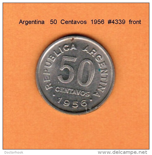 ARGENTINA   50  CENTAVOS  1956  (KM # 49) - Argentine