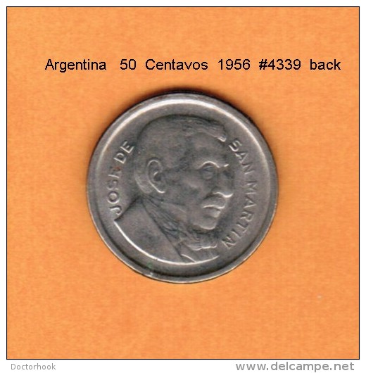 ARGENTINA   50  CENTAVOS  1956  (KM # 49) - Argentine