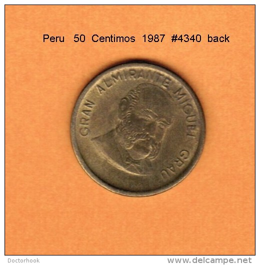 PERU   50  CENTAVOS  1987  (KM # 295) - Peru