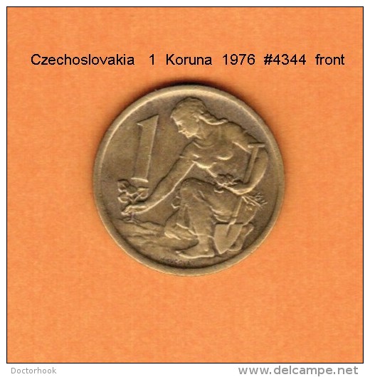 CZECHOSLOVAKIA   1  KORUNA  1976  (KM # 50) - Czechoslovakia