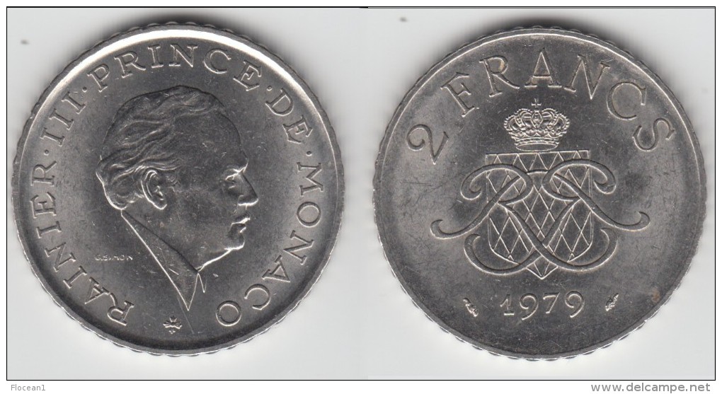 **** MONACO - 2 FRANCS 1979 RAINIER III  **** EN ACHAT IMMEDIAT !!! - 1960-2001 Francos Nuevos