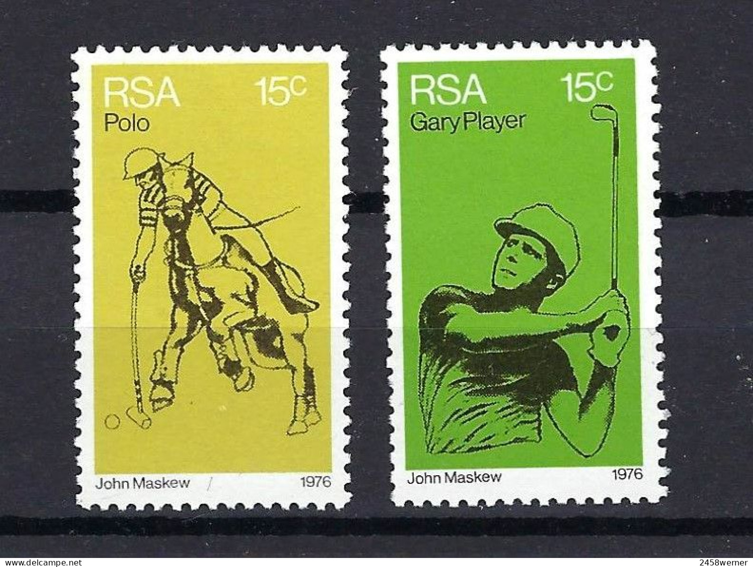 Südafrika 1976, Nr. 505 + 508, 100 Jahre Polospiel In Südafrika Pferd Golf Postfrisch Mnh ** RSA - Neufs