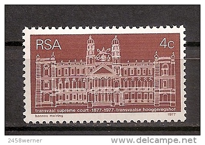 Südafrika 1977, Nr. 511, 100 Jahre Oberster Gerichtshof, Transvaal Postfrisch Mnh ** RSA - Ongebruikt