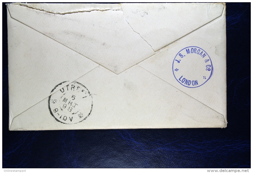 Great Britain: Cover Uprated From London To Utrecht, Holland 1898 - Stamped Stationery, Airletters & Aerogrammes