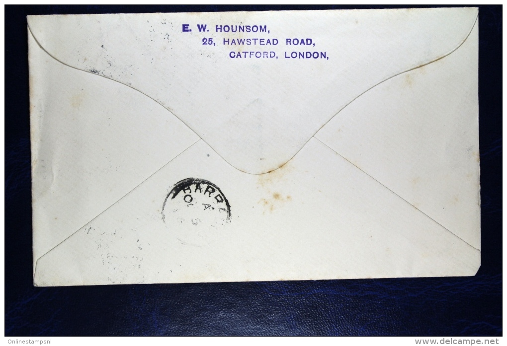 Great Britain: 1892 Private Issued Cover Uprated Catford London To Barbados WI - Postwaardestukken