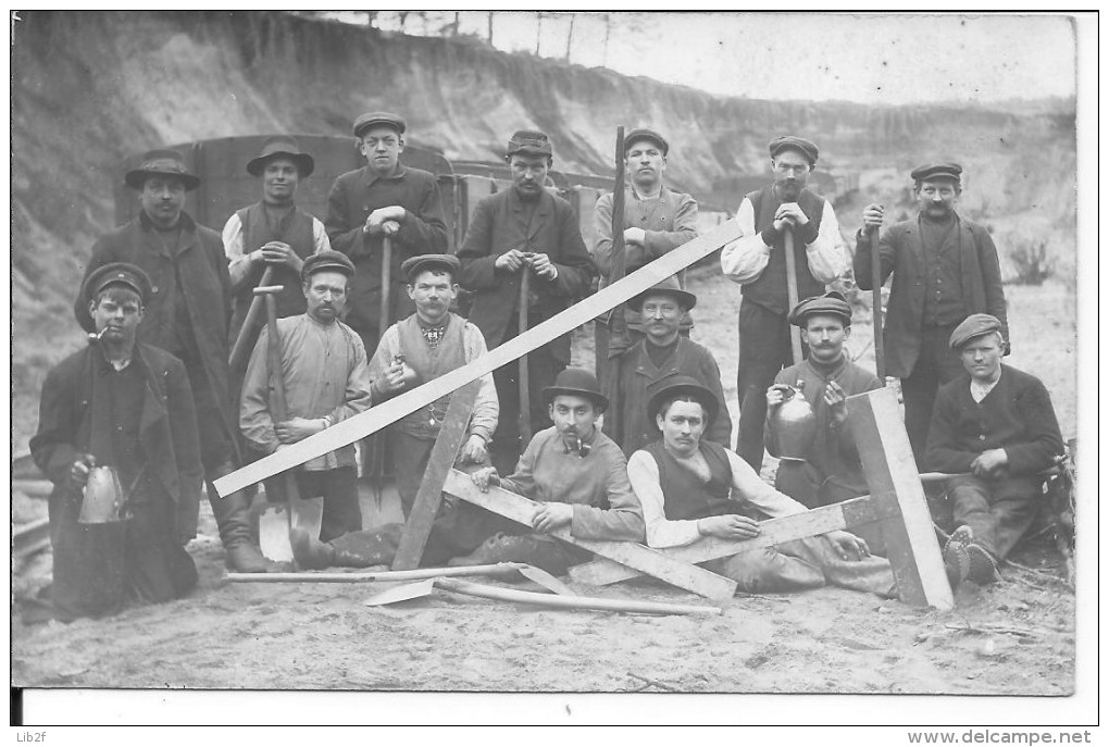 Ouvriers Des Chemins De Fer Prisonniers De Guerre 1 Carte Photo 1914-1918 14-18 Ww1 WWI Wk - War, Military