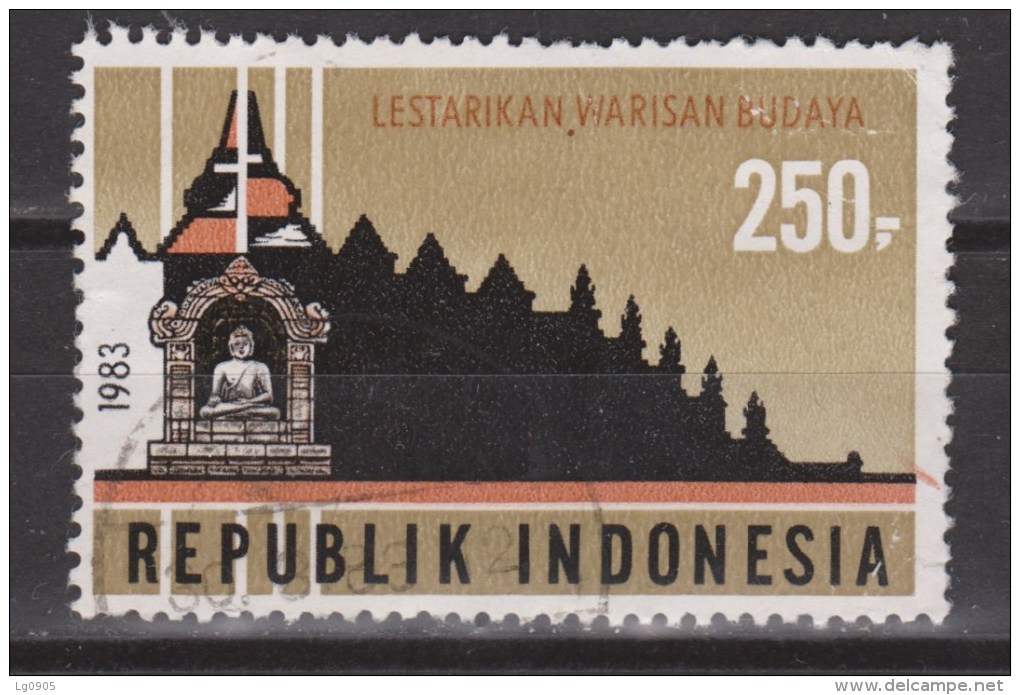 Indonesie Nr.1139 Used  ; Borobudur Indonesia 1983 NOW MANY STAMPS INDONESIA VERY CHEAP - Monumenten