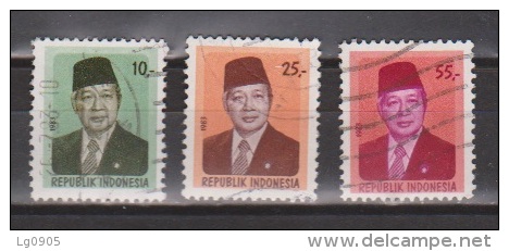 Indonesia Indonesie Nr.1143-1145 Used ; President Soeharto 1983 NOW MANY STAMPS INDONESIA VERY CHEAP - Indonesië