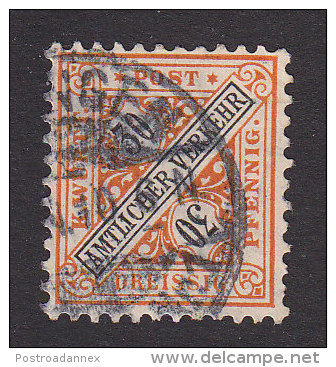 Wurttemberg, Scott #O103, Used, Official, Issued 1902 - Andere & Zonder Classificatie