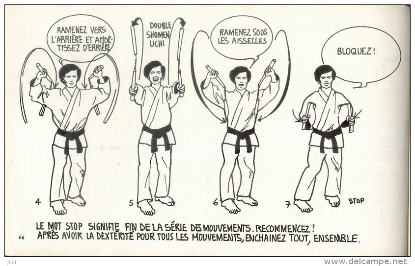 Le Nunchaku En Bandes Dessinées Par Nguyen N. My - Techniques Pour 1 Et 2 Nunchaku - 1975 - Sport