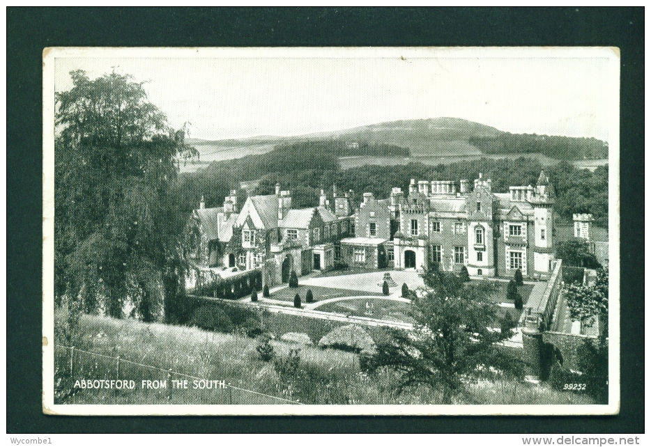 SCOTLAND  -  Abbotsford From The South  Used Postcard As Scans - Roxburghshire