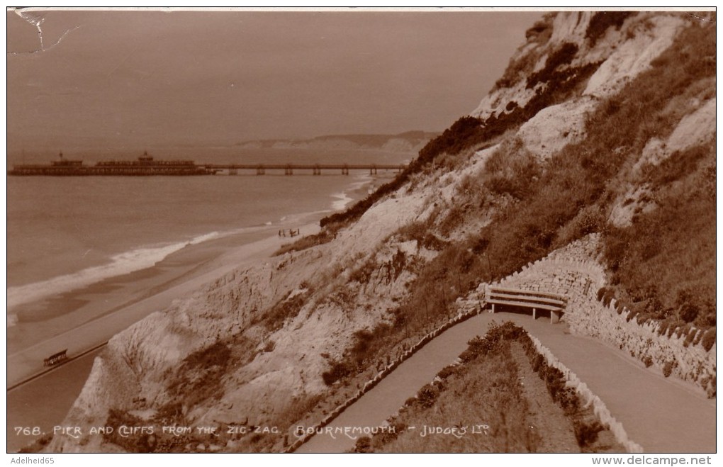 NT2/ Bournemouth 1930 Pier And Cliffs From The Zigzag, RPPc Judges - Bournemouth (avant 1972)