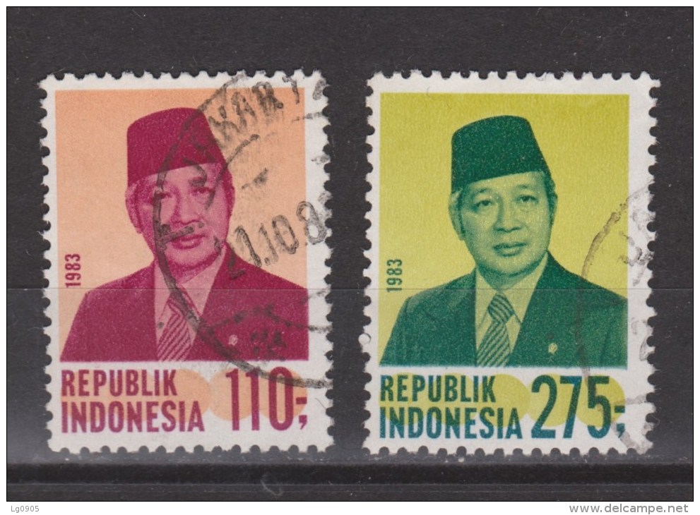 Indonesia Indonesie Nr.1167-1168 Used ; President Soeharto 1983 NOW MANY STAMPS INDONESIA VERY CHEAP - Indonésie