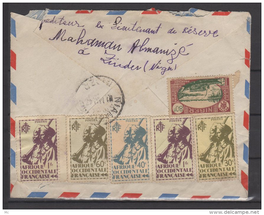 A.O.F  - Belle Lettre Voyagée En Recommandé Pour Niamey - 1947 - Covers & Documents