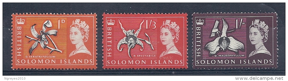 140016345  SALOMON  ISL.  YVERT   Nº  111/8/9  */MH - Islas Salomón (...-1978)