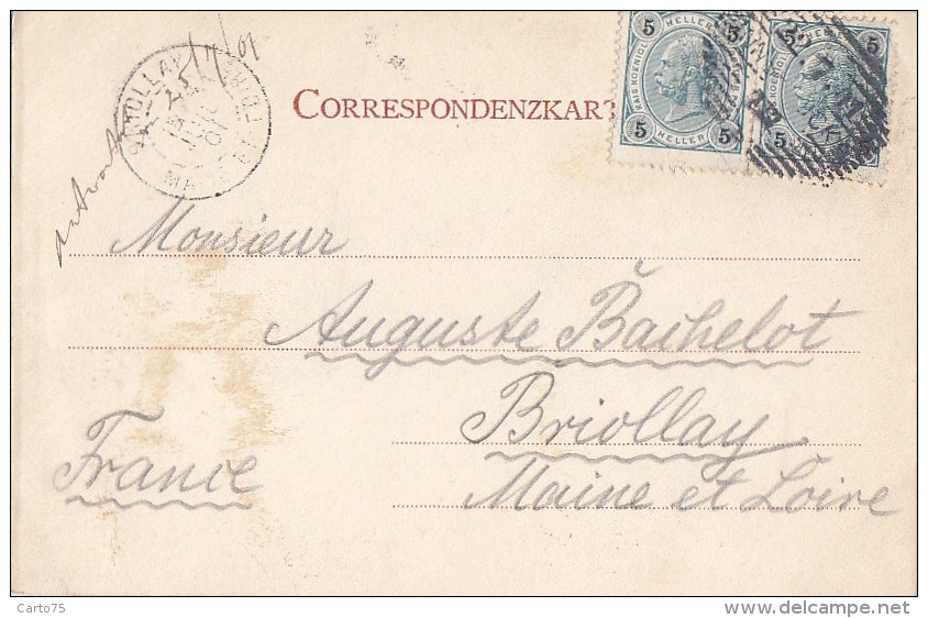 Autriche - Innsbruck - Précurseur - Mariatheresienstrasse - Cachet Postal 1901 Innsbruck Briollay 49 - Innsbruck